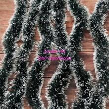 6 Meter Kit Of Luxury Thick Christmas Feather Snowy Christmas Garland - 綠色 - 查看 4