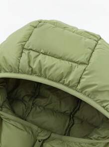 Balabala Boys' Down Jacket 2024 Autumn/Winter Versatile Hooded Coat - Army Green - View 6