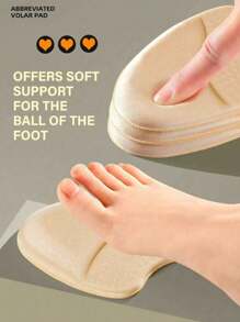 1 Pair Of Girls' High Heels Foam Non-Slip Forefoot Cushions