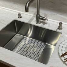 2pcs Kitchen Sink Protection Mat, Sink Dishwasher, Quick Drainage Mat Protection Mat, Anti Slip Mat Sink (Pack Of 2) - Red and White - View 9