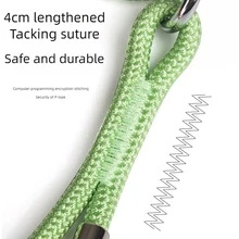 P 形链牵引绳，适用于小型中型大型犬的狗牵引绳，防拉扯、防咬、防缠结宠物用品散步装备 - 綠色 - 查看 5