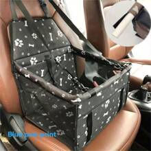 Asiento elevador para mascotas reforzado para perro o gato, bolsa portátil y transpirable con cinturón de seguridad, estable para viajes, con correa con clip y tubo de PVC, apto para mascotas de menos de 15 libras