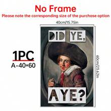 1/3件套“Did Ye Aye”趣味苏格兰/爱尔兰俚语讽刺粗俗艺术印刷品礼品，复古墙饰，家居装饰，帆布墙贴，卧室客厅走廊装饰，墙面艺术画，家居装饰，海报艺术 - 彩色 - 查看 29