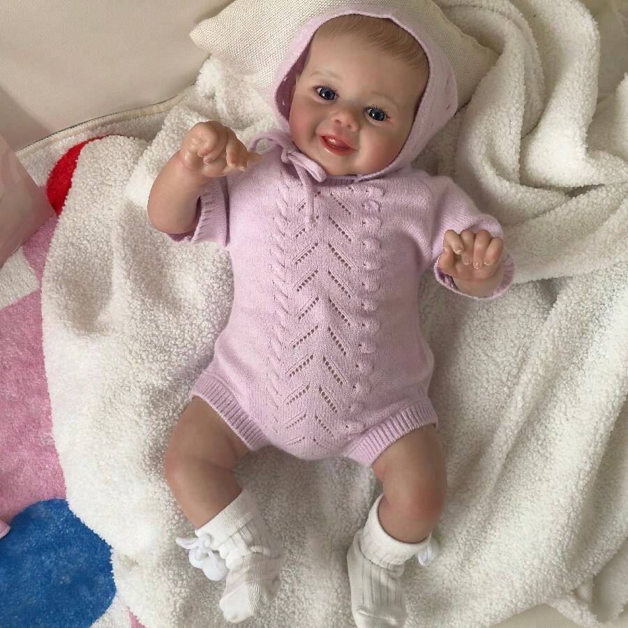 NPK 18inch Lifelike Reborn Toddler Soft Body Doll Newborn Doll Hand