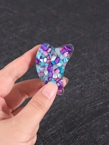 1 Giá đỡ sách hình sừng trong suốt, chứa các dấu trang thiết kế cá nhân bằng đá nhỏ nhiều màu sắc, dễ mang theo, đồ dùng hỗ trợ đọc sách tại nhà, trường học hoặc thư viện, quà tặng nhỏ cho bạn bè - Nhiều màu - Xem 9