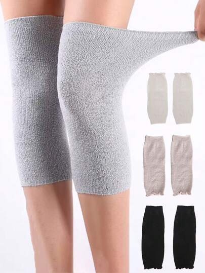 1 Par de rodilleras de invierno de bambú con carbón, equipo de protección para mujeres y hombres mayores. Brindan calidez y soporte para aliviar la artritis en las articulaciones, protección para la rótula y calentadores de piernas para hombres y mujeres. Diseño delgado, ligero, amigable con la piel y no abultado para un uso cómodo. Accesorios de gimnasio, rodilleras deportivas.