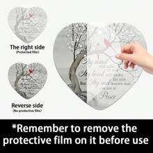 1pc, Ornaments, Winter Snow Red Bird Ornaments, Acrylic Hanging Accessories Ornaments Memorial Decoration, Scene Decor, Room Decor, Home Decor, Holiday Party Decor, Decor,Home Decor ,Room Decor,Wall Decor