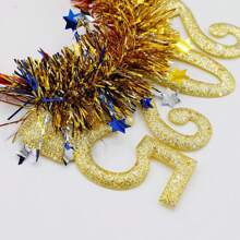 1 phụ kiện băng đô Giáng sinh và năm mới, trang trí bằng dây kim loại lấp lánh, thích hợp cho tiệc đêm giao thừa và chơi hóa trang - Nhiều màu - Xem 9