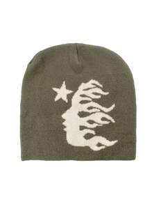 1 件针织帽，带“Profile”刺绣，独特街头风无檐便帽，男女通用设计，适合休闲、户外运动，可作为节日礼物 - 側顏 - 查看 10