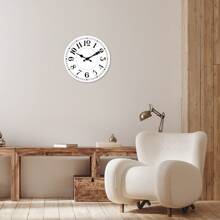 1pc Modern Minimalist Wooden Wall Clock, Silent Non-Ticking Clock Suitable For Living Room, Bedroom, Kitchen, Office, Home Decor, Birthday Gift - 10 Inch, 12 Inch, 14 Inch, 16 Inch (No Battery Included),Home Decor ,Room Decor Gifts Graduation