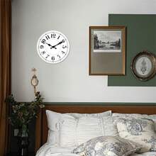 1pc Modern Minimalist Wooden Wall Clock, Silent Non-Ticking Clock Suitable For Living Room, Bedroom, Kitchen, Office, Home Decor, Birthday Gift - 10 Inch, 12 Inch, 14 Inch, 16 Inch (No Battery Included),Home Decor ,Room Decor Gifts Graduation