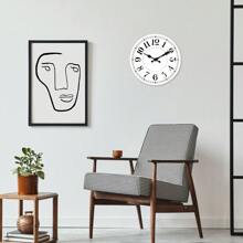 1pc Modern Minimalist Wooden Wall Clock, Silent Non-Ticking Clock Suitable For Living Room, Bedroom, Kitchen, Office, Home Decor, Birthday Gift - 10 Inch, 12 Inch, 14 Inch, 16 Inch (No Battery Included),Home Decor ,Room Decor Gifts Graduation