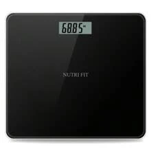NUTRI FIT 数字浴室秤，用于体重测量的电子称重浴室秤，配有大 LCD 显示屏，可准确测量体重，是老年人安全家庭使用的最准确的称重工具，330 磅/150 千克，适合男士、女士和女士的独特顶级酷炫礼物创意 - 黑色 - 查看 2