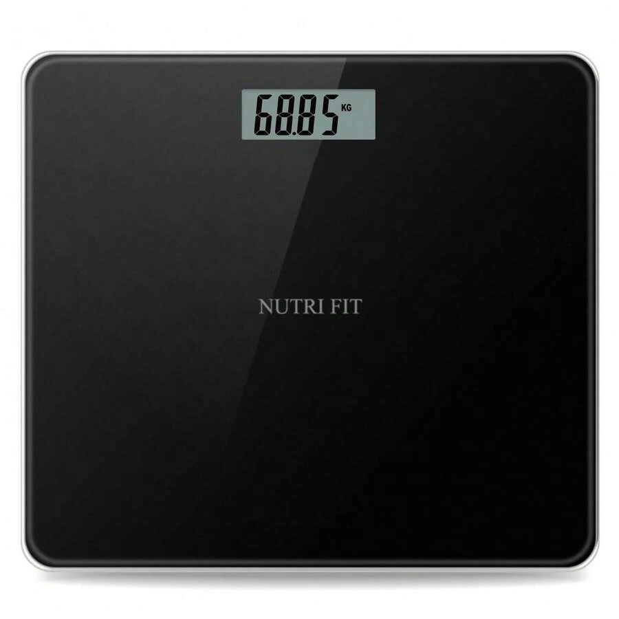 NUTRI FIT 数字浴室秤，用于体重测量的电子称重浴室秤，配有大 LCD 显示屏，可准确测量体重，是老年人安全家庭使用的最准确的称重工具，330 磅/150 千克，适合男士、女士和女士的独特顶级酷炫礼物创意