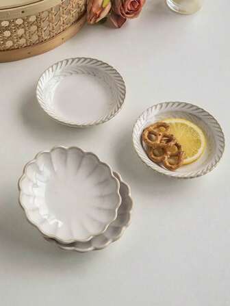 1/2/4/6/8 Japanse ovengebakken chrysanten keramische kruidenschaaltjes, vintage keramische schoteltjes met bloemenmotief, sojasaus-azijnschaaltje, tomatensaus-saladeschaaltje, botervlootje, snackbordje, servies voor restaurants