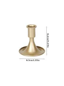 1pc American Style Iron Dining Table Candle Holder, Wedding Candle Holder, Home Decor Candle Stand - Multicolor - View 4