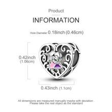 925 Sterling Silver Sisters Forever Vintage Charm Beads Pendant For Bracelet Necklace Fine Heart-Shaped Beads Diy Jewelry Gift Valentines
