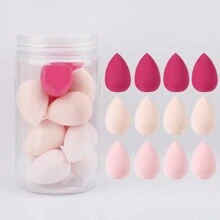 12个装透明罐装迷你化妆海绵，小巧柔软，干湿两用，不含乳胶。适用于化妆、家居装饰、梳妆台、旅行、卧室等场合。也可用于化妆配件、粉扑、化妆海绵、散粉扑等。此外，它也是圣诞礼物、化妆工具、礼品、女士礼物、圣诞礼物、赠品、旅行必备品等。 - 彩色 - 查看 18