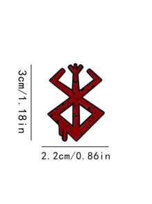 1pc Christmas Gift Abstract Spider Casual Zinc Alloy Brooch, Versatile Accessory Brooch, Metal Badge, Bag Pin, Suitable For All Seasons, Number 8 Design