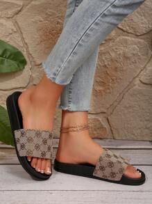 Sandales d'été pour femme à bout ouvert, nouvelles glissières confortables à la mode avec brides. Sandales de plage grande taille pour femmes, pantoufles femme souples