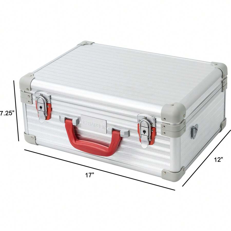 JC Barber 5 Clippers Removable Tray Barber Carrying Professional Travel