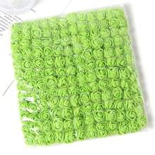 144pcs Artificial Mini Foam Rose Flower Bouquet Wedding Flower Decoration Scrapbooking Fake Flowers Wreath DIY Craft Gifts, Valentine's Day, Gift Birthday Graduation