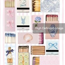 Set Of 3 Unframed Pink Matchbox Lucky 8 Ball Preppy Art Poster Y2K Girly Room Decor Funky Painting Canvas Print Minimalist Wall Picture For Modern Home Decoration, Dorm, Apartment, Girl Room, Bedroom, Living Room Decor