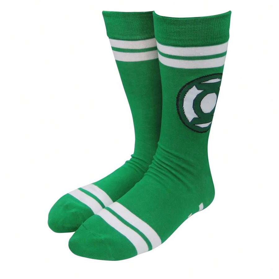 Green Lantern Symbol Green Socks - Green - View 1