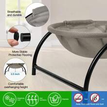 Cat Bed Dog/Pet Hammock Bed Free-Standing Cat Sleeping Cat Supplies Pet Supplies Whole Wash Stable & Breathable Easy Assembly - Multicolor - View 3