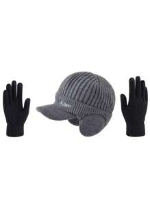 Bộ 2 mũ len và khăn quàng cổ Unisex, mũ len lót nhiệt ấm áp và khăn quàng cổ, thích hợp sử dụng hàng ngày, du lịch ngoài trời, đi bộ đường dài, trượt tuyết, quà tặng, mùa thu/đông - Nhiều màu - Xem 17