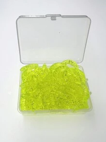 100 peças Isca Macia Tipo Minhoca de Milho, Isca Simulada de Minhoca de Pão, Minhocas Macias Biônicas como Acessórios de Iscas de Pesca para Carpa-Capim, Carpa, Carpa-Prussiana