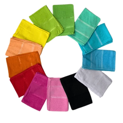 5 Peças Toalinha de mãos, rosto e corpo - para academia, esportes, Yoga, Pilates e crossfit - 26 cm X 43 cm 100% algodão