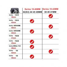 1条男女通用苹果造型时尚金属表带，兼容表带45mm、49mm、38mm、40mm、41mm、42mm、44mm、46mm，兼容 Ultra/SE系列11/10/9/8/7/6/5/4/3/2/1 - 銀色 - 查看 10