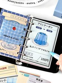 60pcs Japanese Style Text Graphic Kit, Showa Memorial Series, Scrapbooking & Journaling DIY Decorative Material Pack Back To School