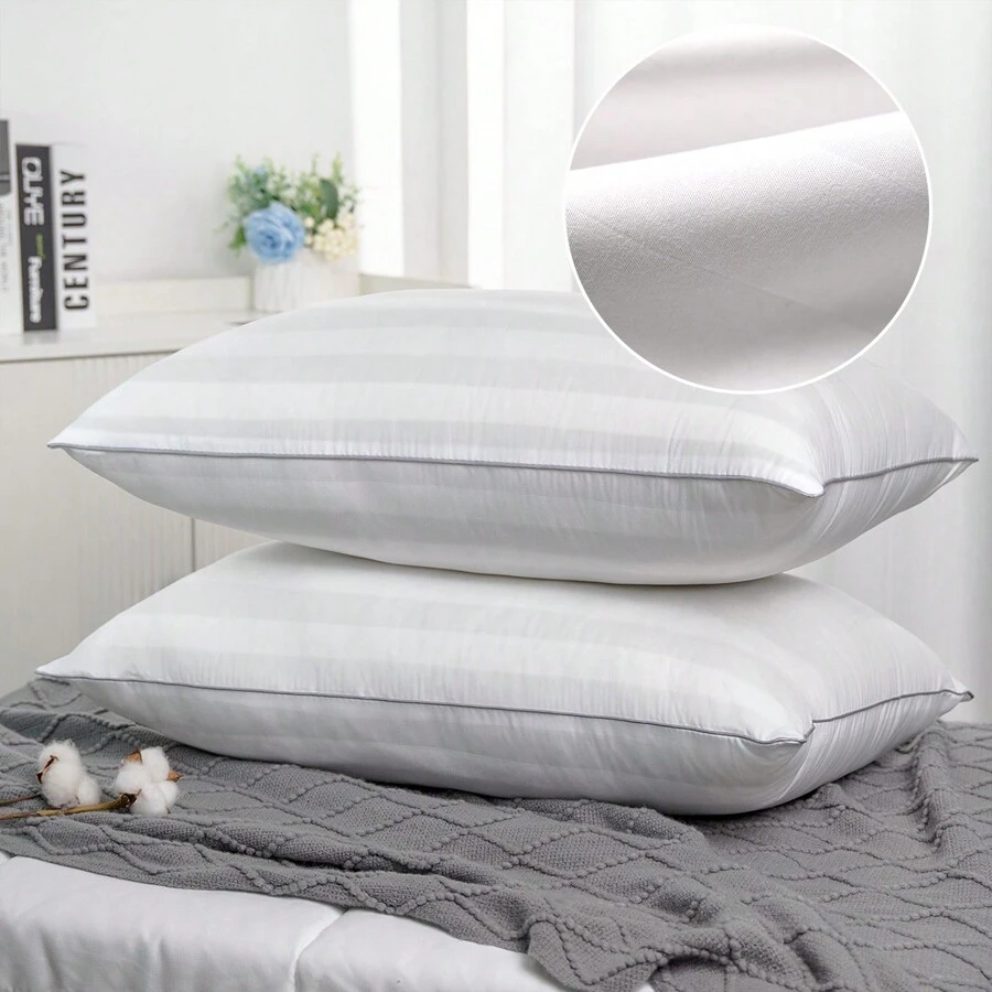 Satin Ribbon Pillows, Striped Pillow Core Super Soft, Striped, Home