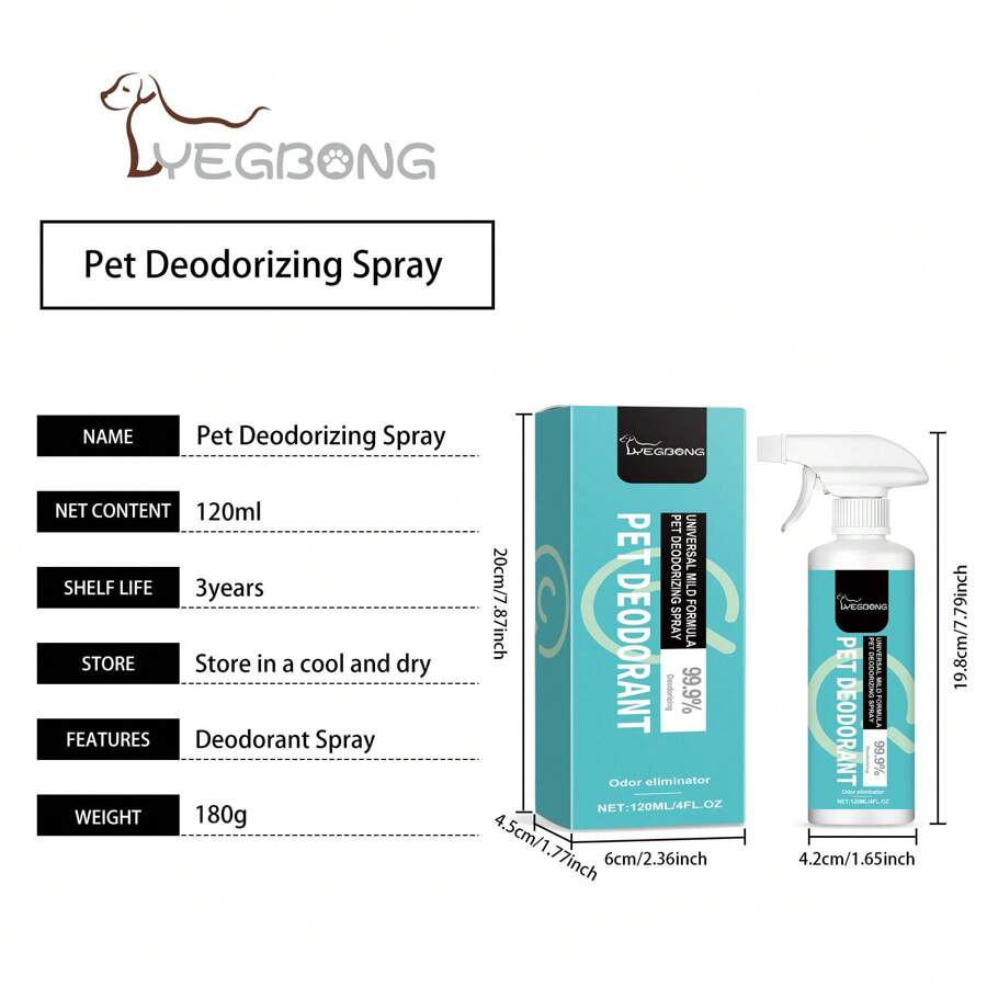 1pc 120ml Pet Deodorizer Air Freshener Removes Odors Air Long Lasting