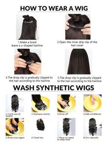 Tóc nối nhiều lớp hình chữ V dài 22 inch, bao gồm 4 kẹp BB, tóc tổng hợp gợn sóng để sử dụng hàng ngày, tiệc Halloween, dành cho phụ nữ - Nhiều màu - Xem 10