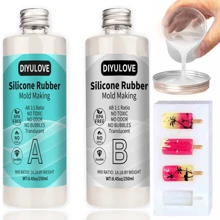 Silicone Rubber Mold Making Translucent Liquid - White - View 1