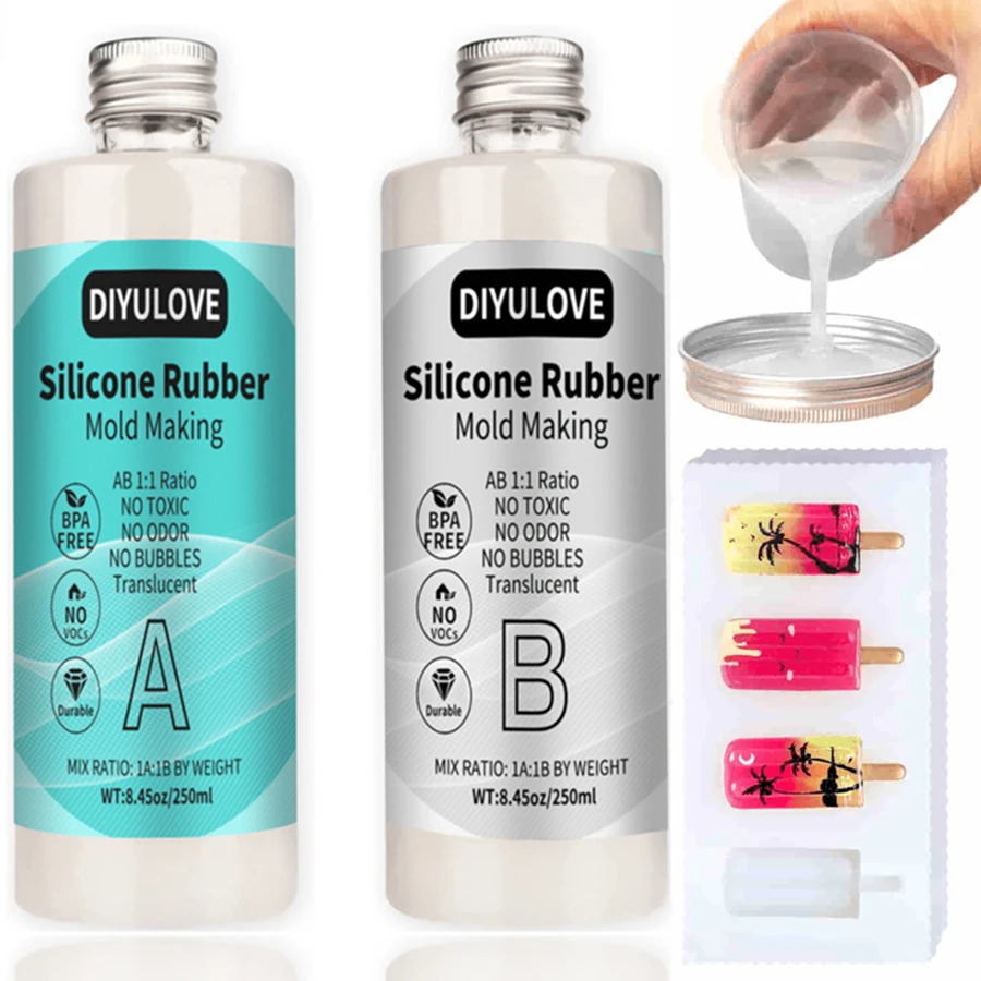 Silicone Rubber Mold Making Translucent Liquid - White - View 1