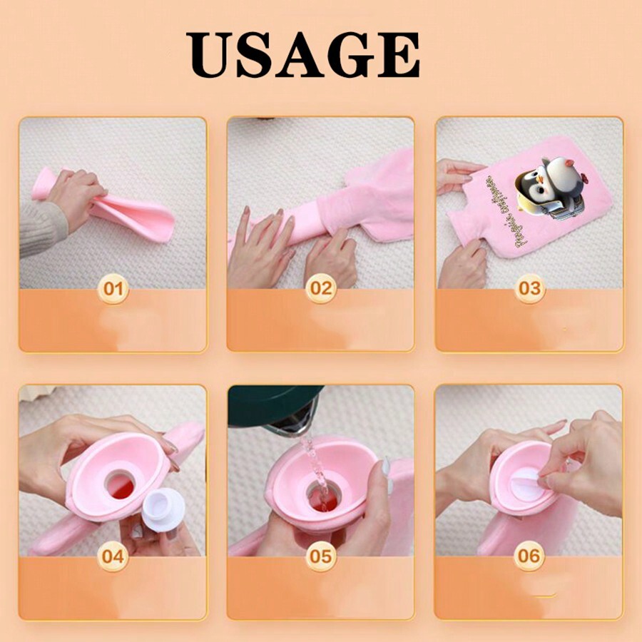 Heat Retaining Hot Water Bottle, Thick AntiExplosion Design, Keeps