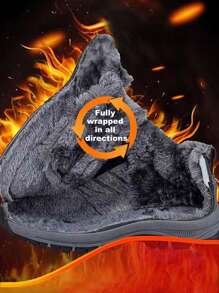 Giày đi tuyết mùa đông bằng da nhung chống thấm nước cho bé gái tuổi teen, giày thể thao đi tuyết đế ngoài chống trượt nhẹ, không cần buộc dây, dễ dàng mang vào/tháo ra - Đỏ - Xem 8