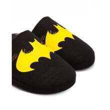 Batman Mens Distressed Logo Slippers (Black/Yellow) - Black - View 4
