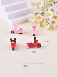 2 件/4 件时尚摩托车树脂吊坠耳环和项链饰品 - 摩托車 - 查看 4