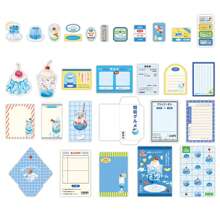 60pcs Japanese Style Text Graphic Kit, Showa Memorial Series, Scrapbooking & Journaling DIY Decorative Material Pack Back To School