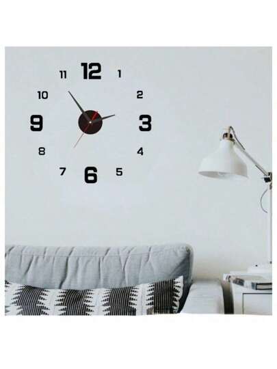 Moderne 16 Inch DIY Acrylic Wand Klok Large Silent Non Ticking Living Room, Bedroom, Kitchen Customizable Zwart Numeral ative Lightweight, High Quality Material Personalized Numbers Ideal Modern, Industrial, Vintage Sweep Quartz Movement Noise Free Environment,Home ,Room Birthday Graduation Bedroom Dormitory Back To School view 7