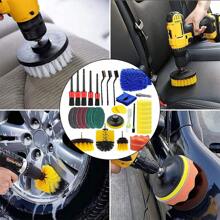Auto Reinigungsset 33-Teilig, Aufbereitungsset für Innen & Außen, Felgenbürsten - Verschiedenfarbig - Übersicht 10