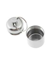 迷你药盒 - 防水设计，防潮，耐用的铝合金结构，方便的钥匙圈附件，方便携带 - 整理和保护您的日常药物 - 彩色 - 查看 7