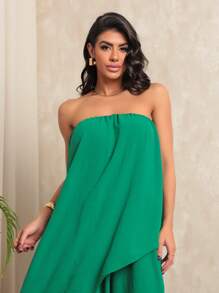 Women's Bandeau Jumpsuit - 綠色 - 查看 4