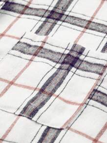 Astylish Women's Oversized Shacket Plaid Print Long Sleeve Button Down Shirt Jacket With Pockets Cozy Fall Spring Tops