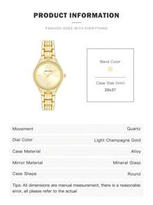 Anne Klein Gold-Tone Quartz Bracelet Women's Watch,Chic Ladies' Gold Watch With Adjustable Link Bracelet,AK/4060CHGB - Gold - View 8